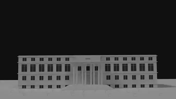 Edificio del Banco - Money Heist La Casa de Papel Low-poly 3D model
