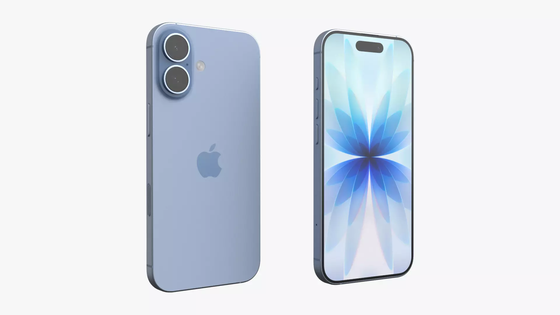 Apple iPhone 17 Mist Blue 3D model_2
