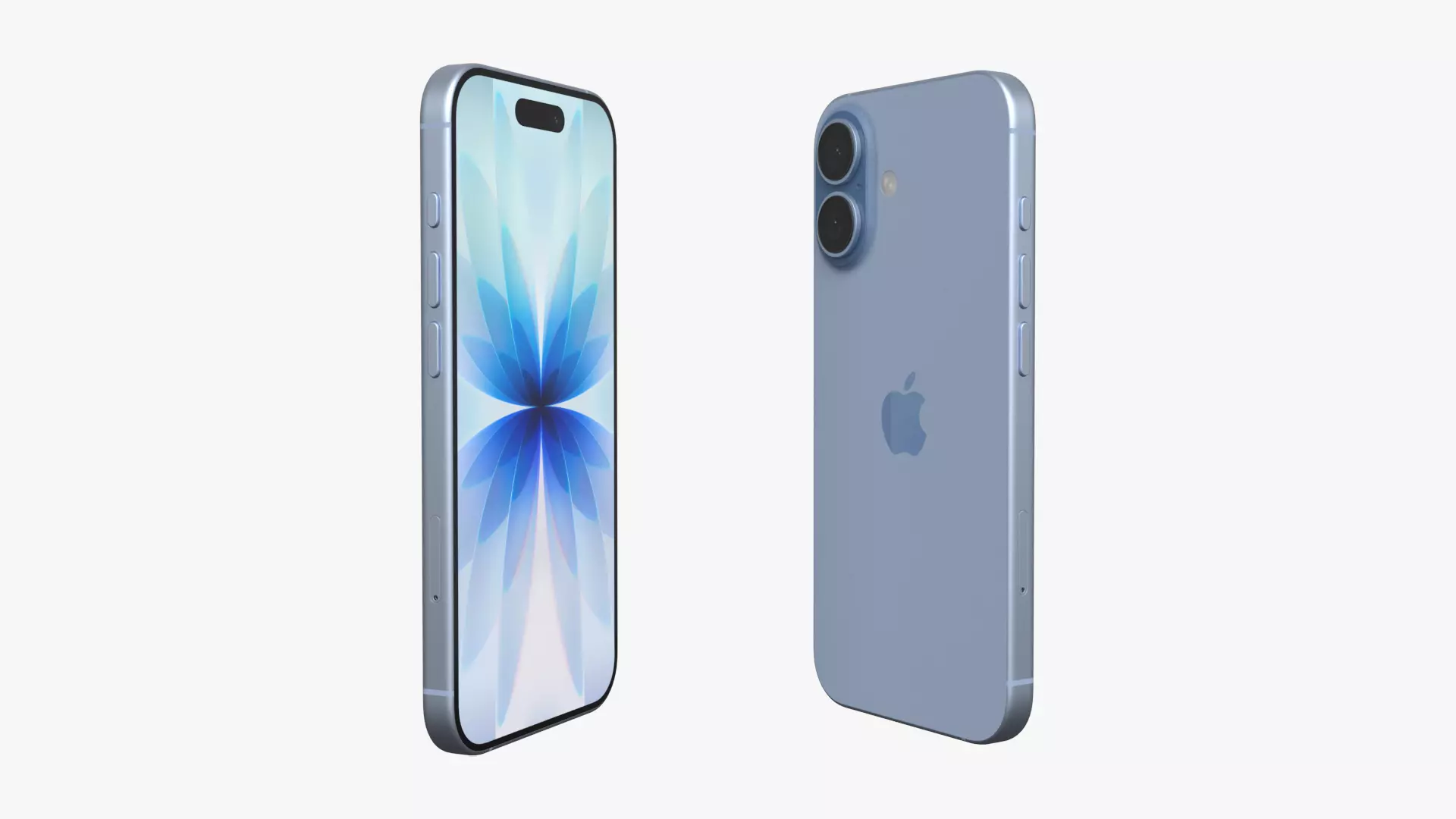 Apple iPhone 17 Mist Blue 3D model_3