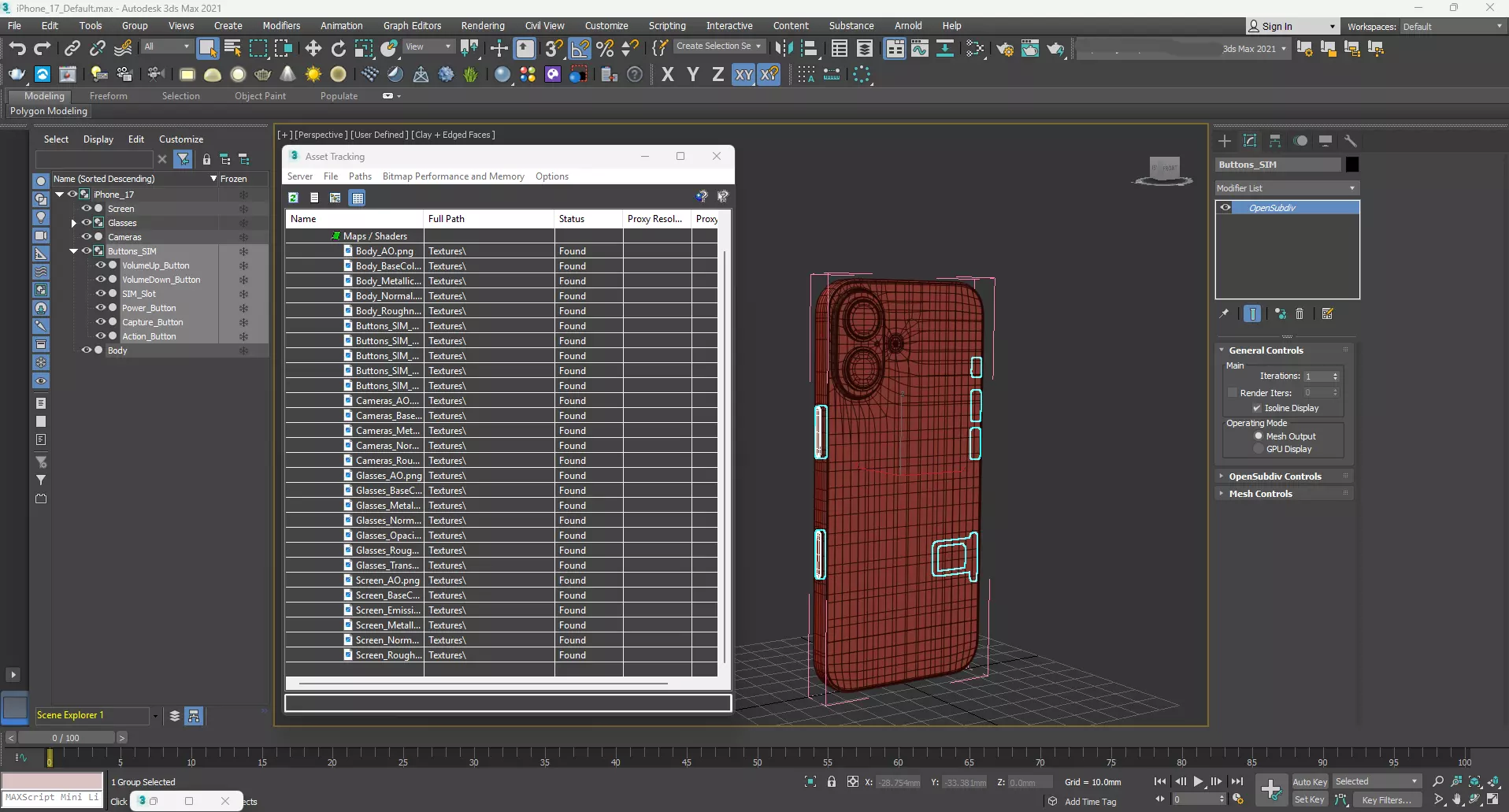 Apple iPhone 17 Lavender 3D model_19