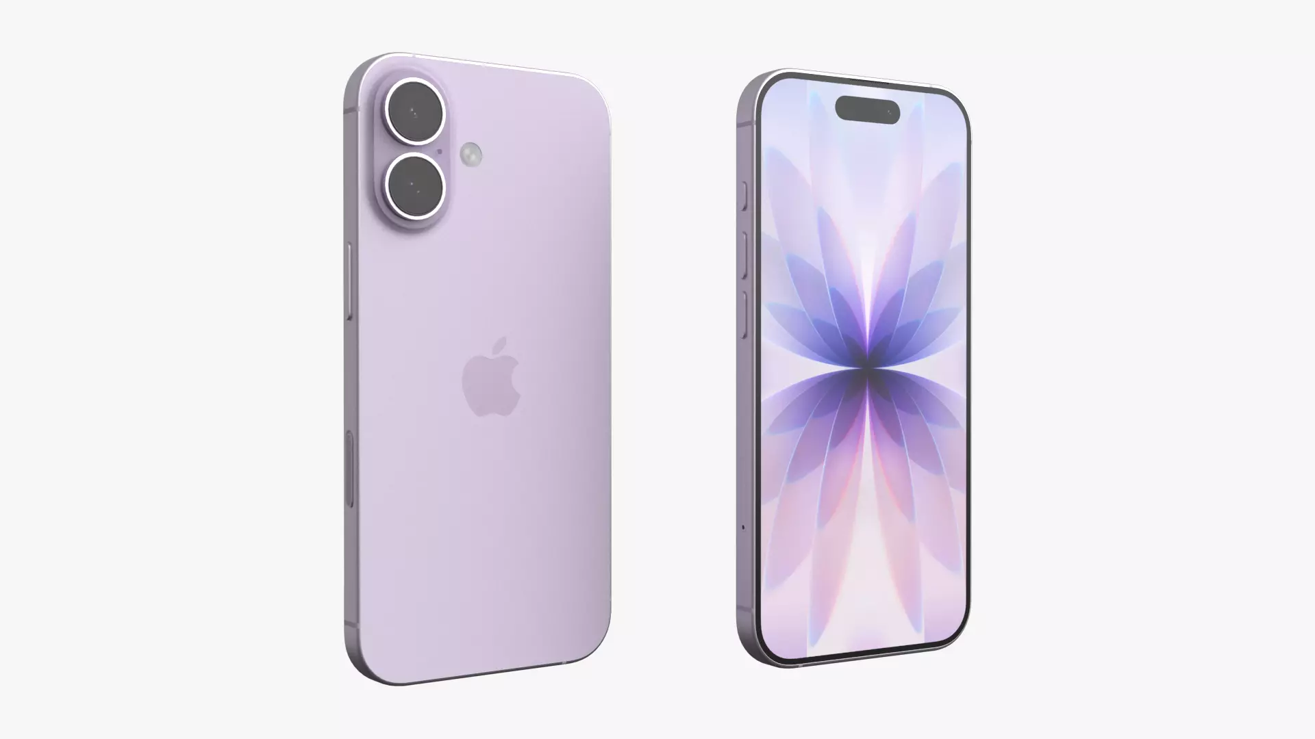 Apple iPhone 17 Lavender 3D model_2
