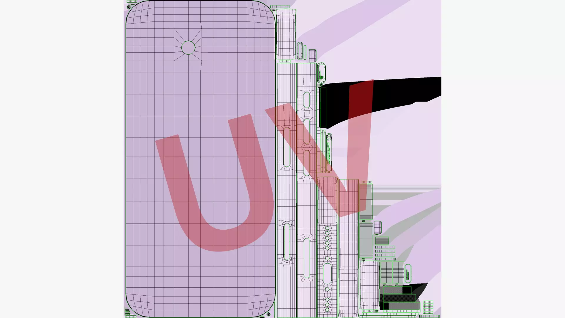 Apple iPhone 17 Lavender 3D model_20