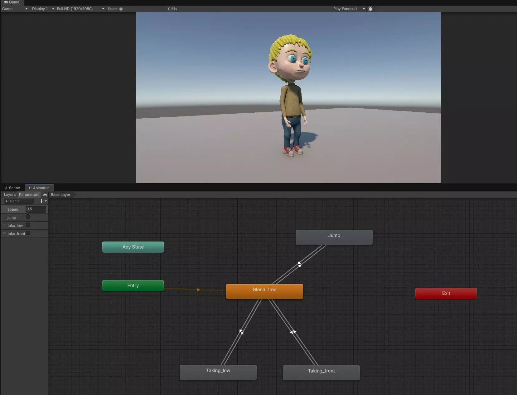 Child Rigged Low-poly 3D model_8