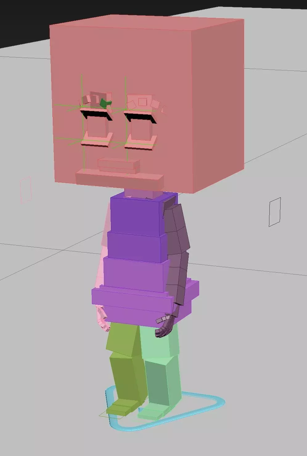 Child Rigged Low-poly 3D model_4