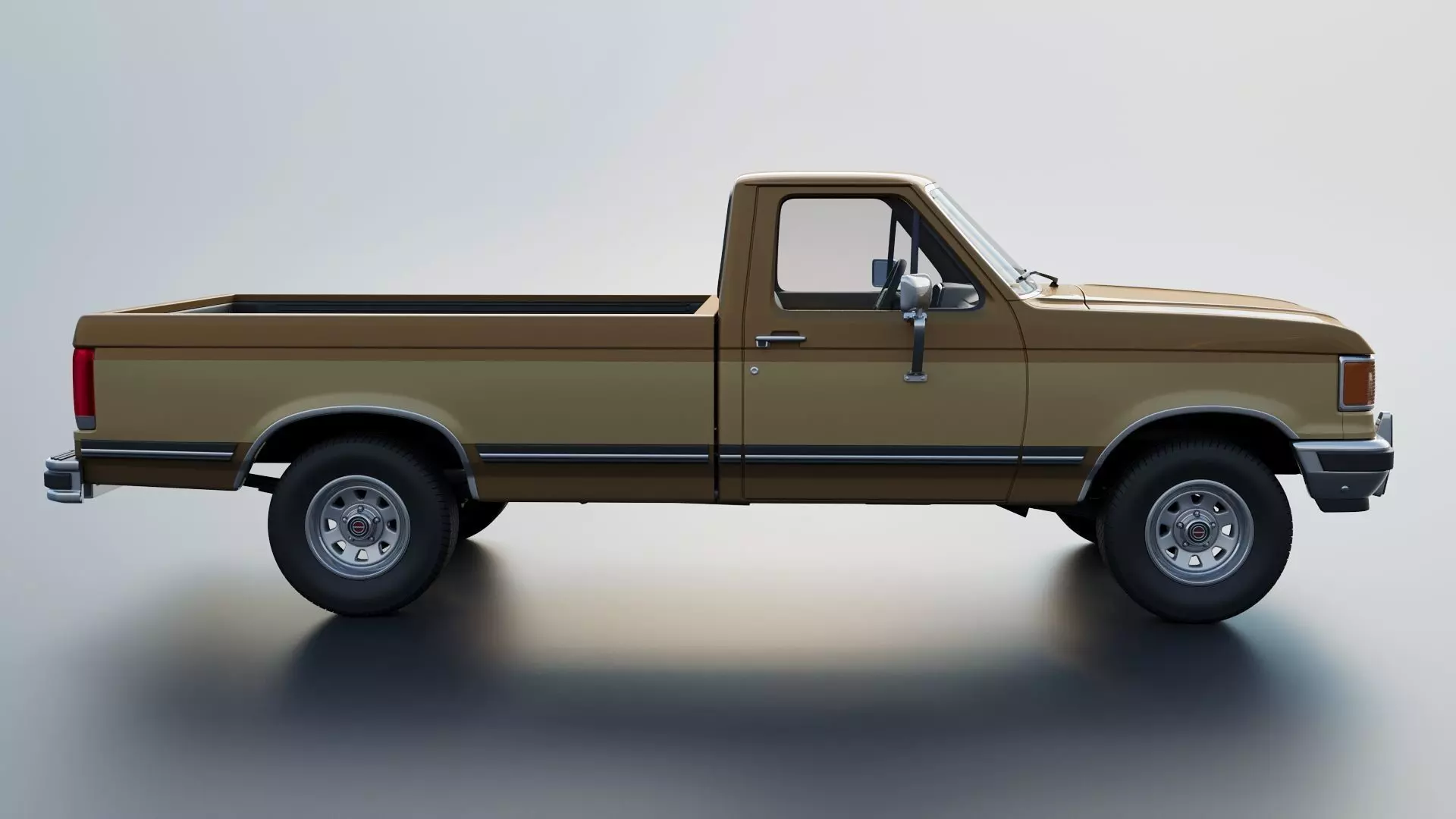 Pickup Truck F-150 Long Bed 1987 3D print model_8