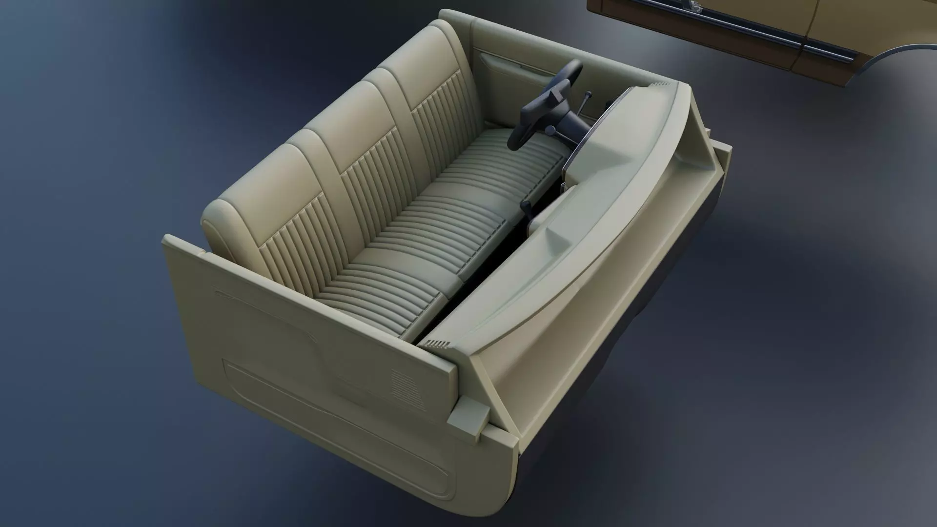 Pickup Truck F-150 Long Bed 1987 3D print model_22