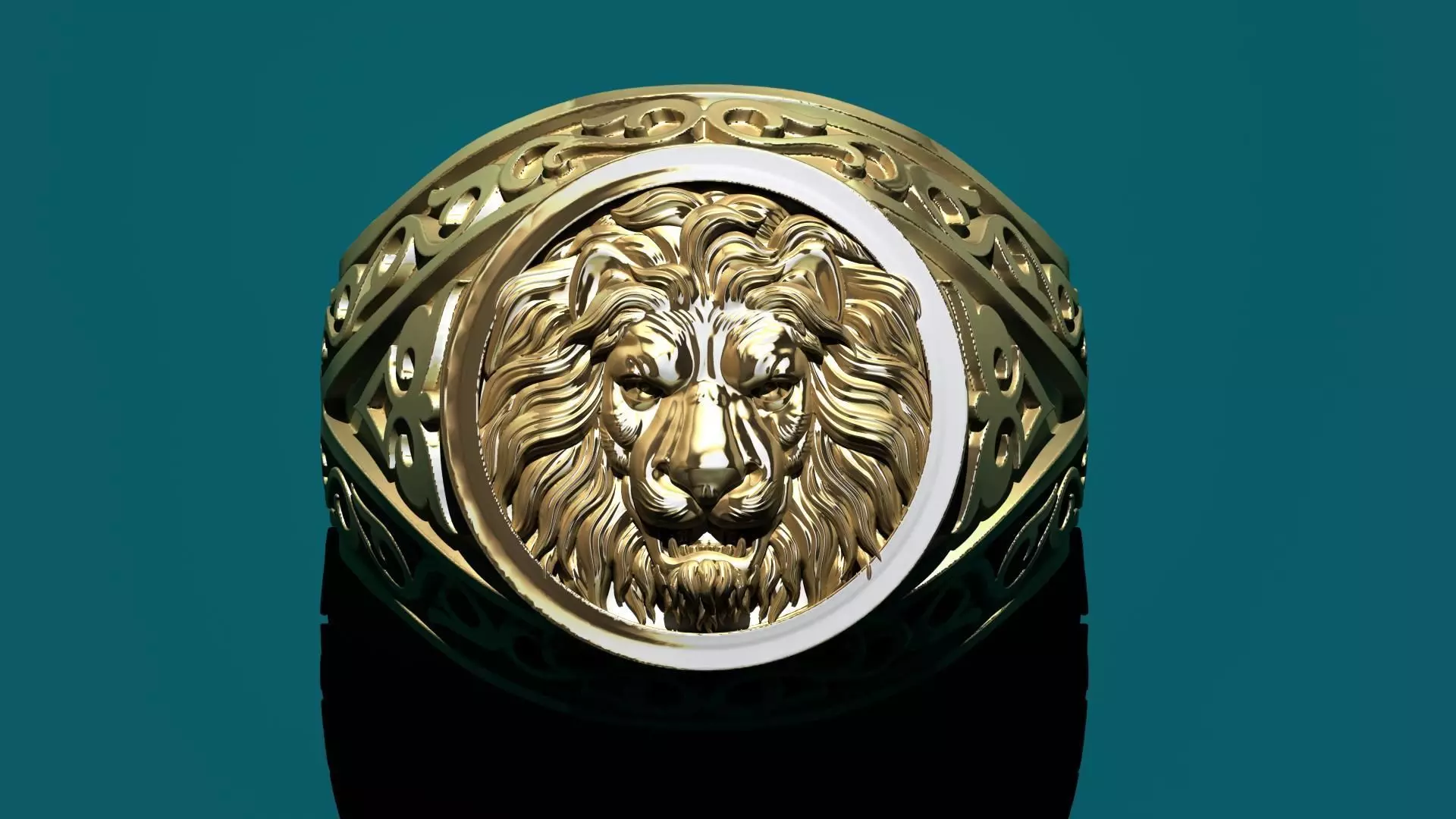 LION RING 3D print model_1