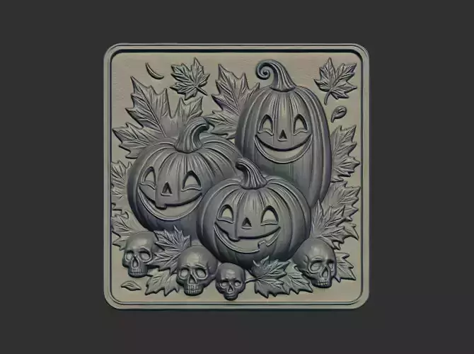 cute three pumpkin cnc model