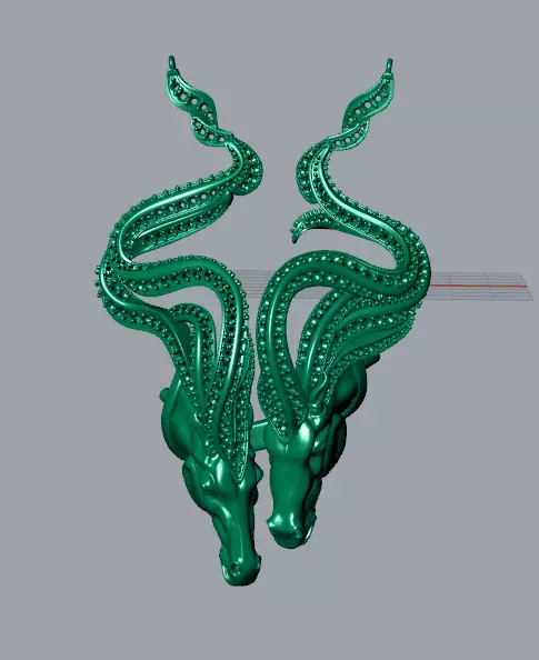 magerit wild sprit horses 3D print model_0