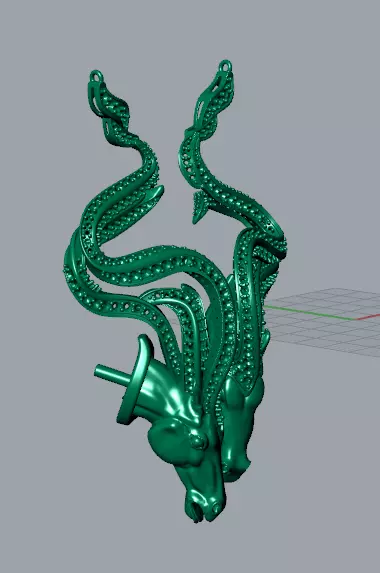 magerit wild sprit horses 3D print model_4