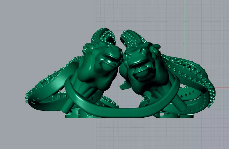 magerit wild sprit horses 3D print model_2