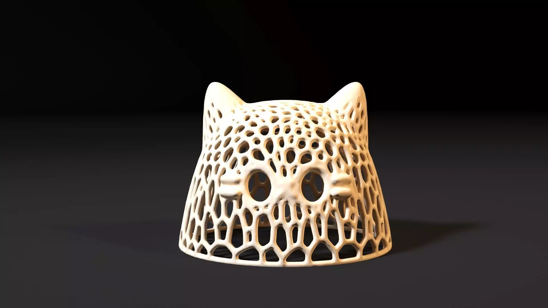 Ghost Cat halloween 3D print model