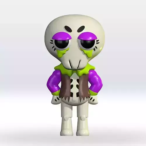 Ribecca Dandys world STL 3D Model 3mf Multicolor Fanart