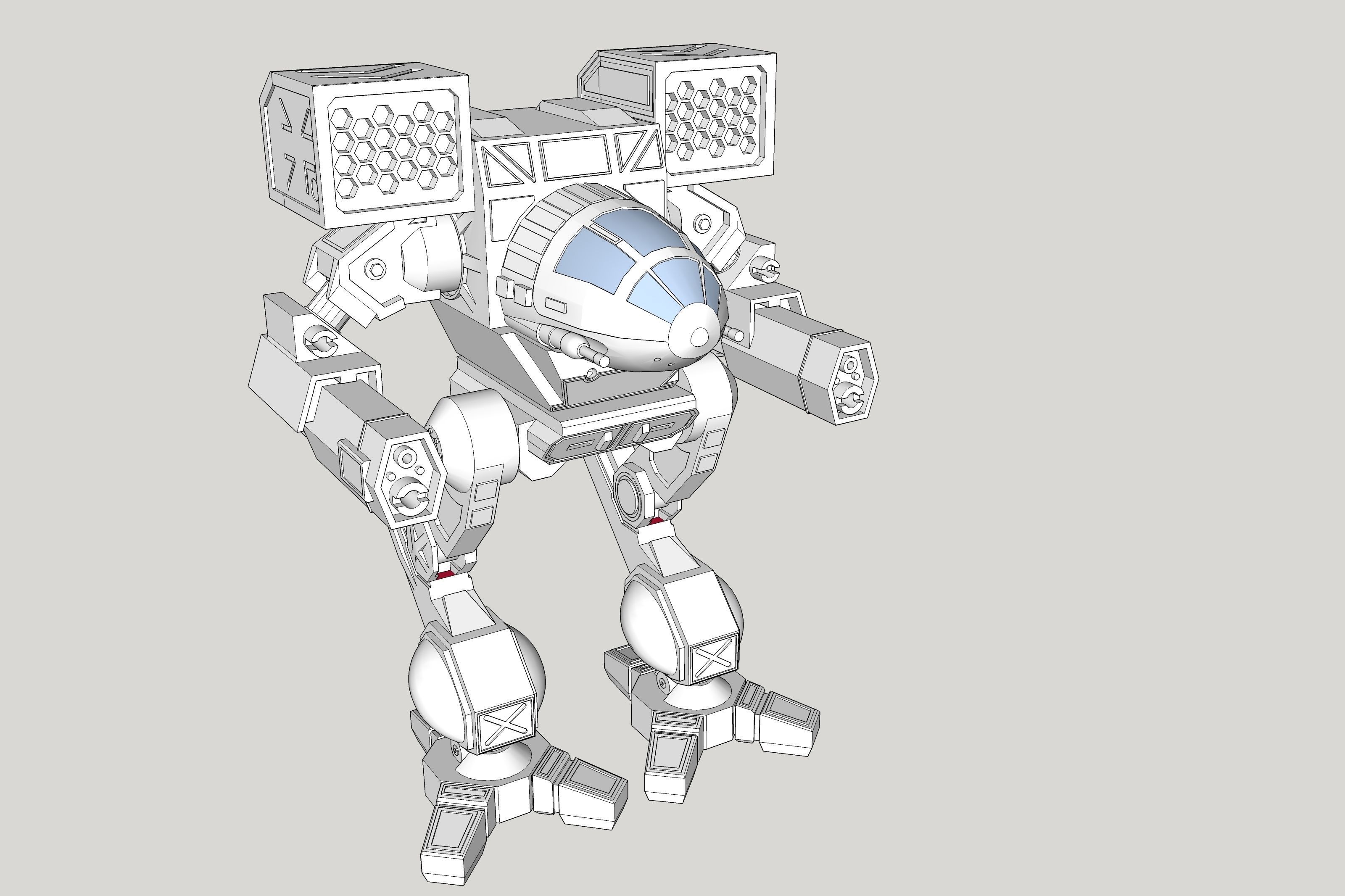 Mad Cat  3D model 3D print model_3