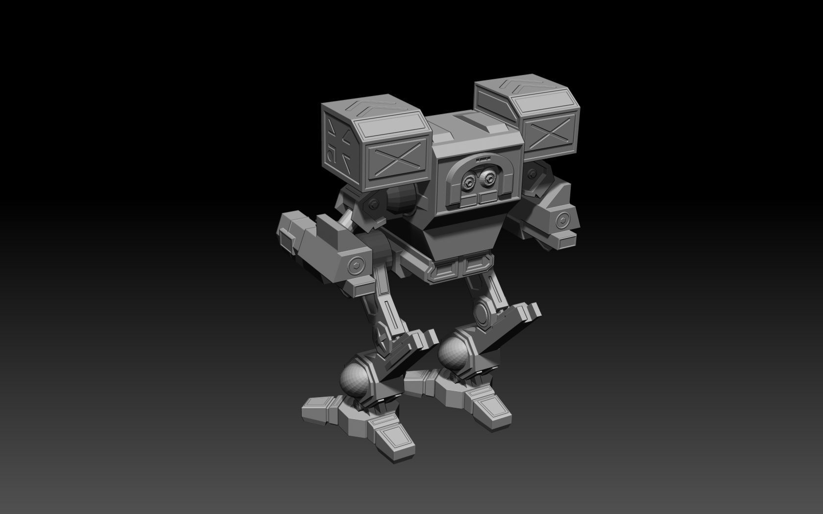 Mad Cat  3D model 3D print model_7