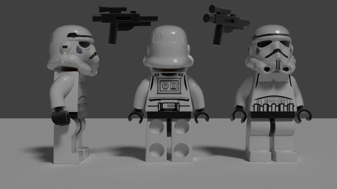 Lego Stormtrooper Free 3D model
