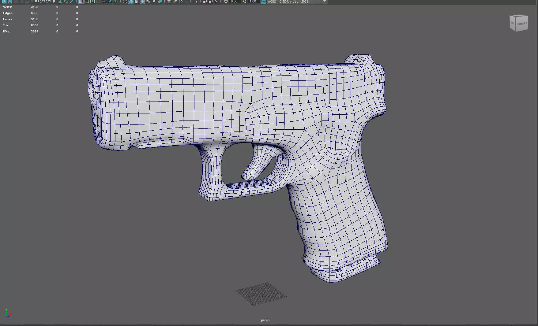 Glock 19 Gen 5  Realistic 3D Model  4K PBR Textures Game Ready  Low-poly 3D model_10