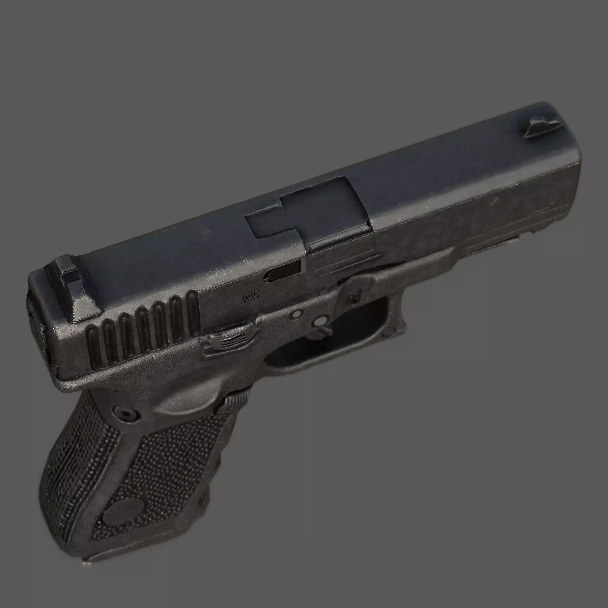 Glock 19 Gen 5  Realistic 3D Model  4K PBR Textures Game Ready  Low-poly 3D model_6