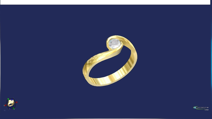 Engagement ring single stone 