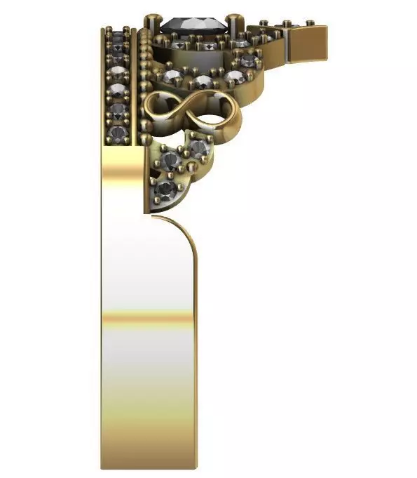 RING CROWN 15 3D print model_3