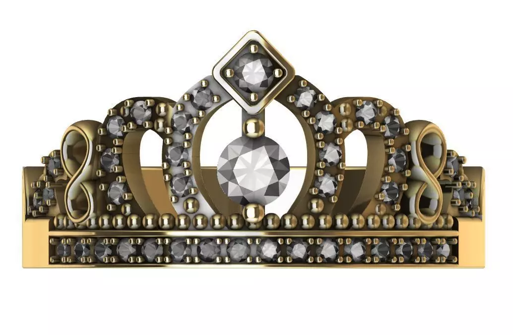 RING CROWN 15 3D print model_2