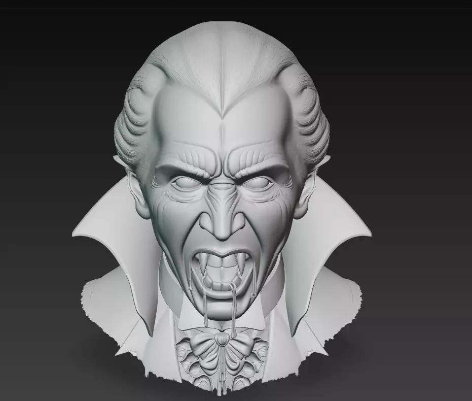 Vampire Count - Gothic Horror 3D Bust 3D print model_6