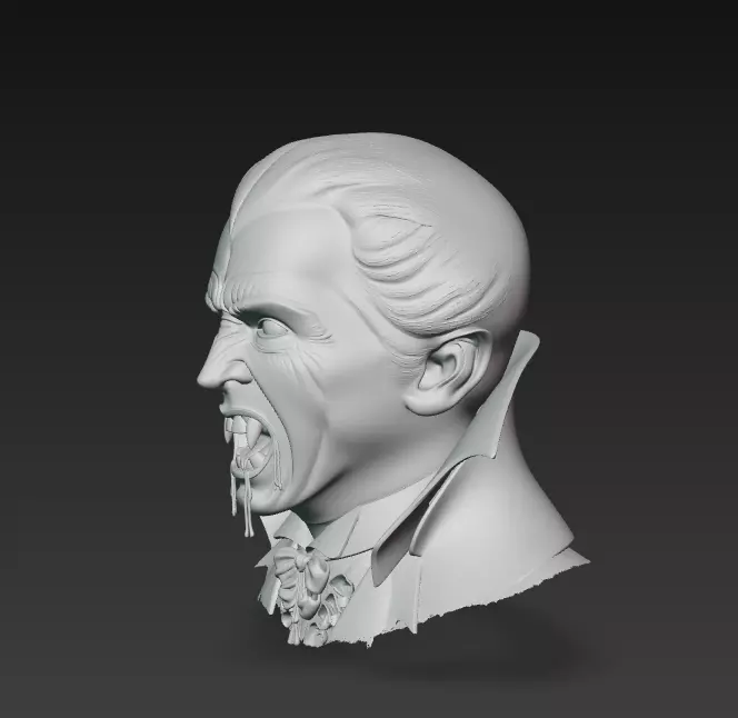 Vampire Count - Gothic Horror 3D Bust 3D print model_10