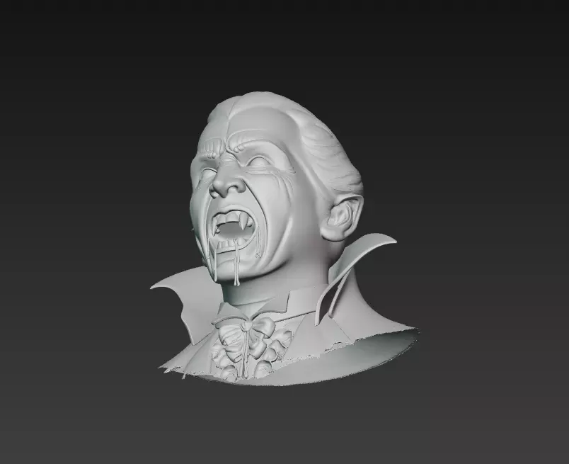 Vampire Count - Gothic Horror 3D Bust 3D print model_11