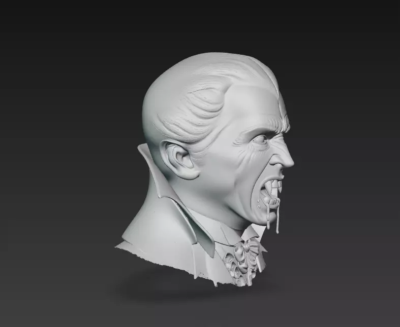 Vampire Count - Gothic Horror 3D Bust 3D print model_8