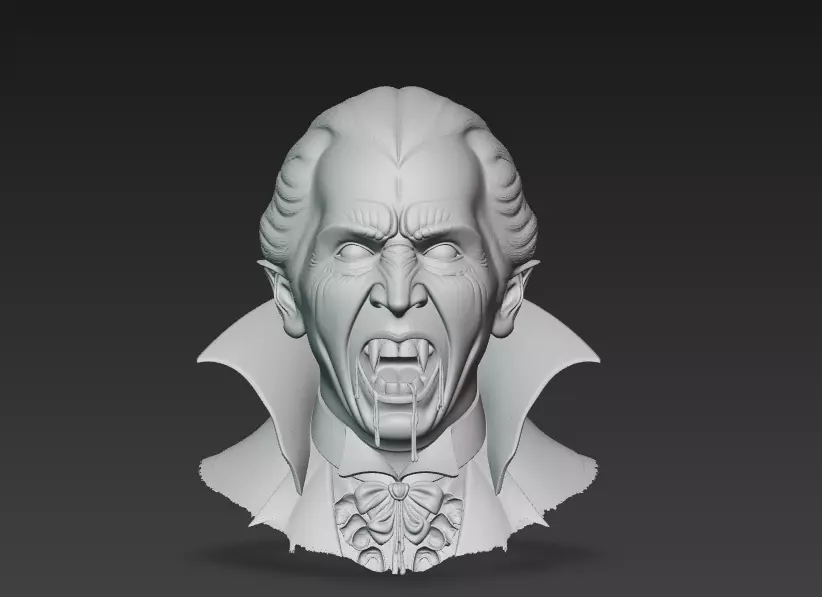 Vampire Count - Gothic Horror 3D Bust 3D print model_7