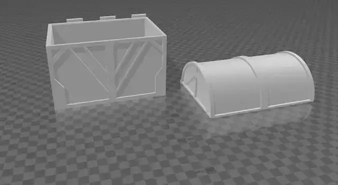 Treasure Chest 3D Print Model