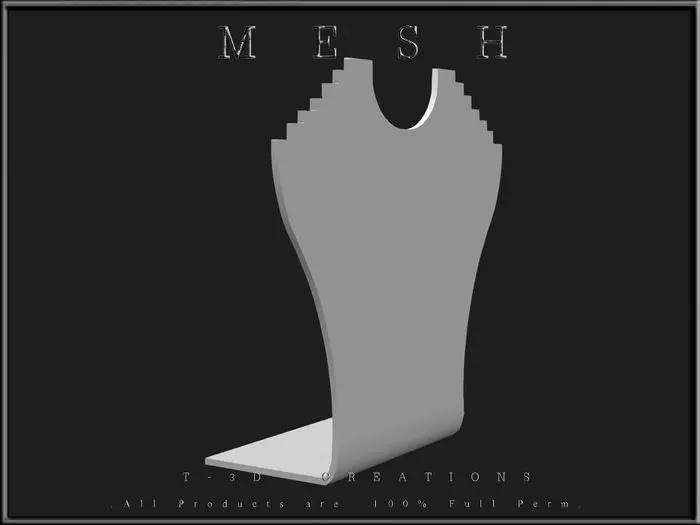 Jewelry Display Holder Stand Low-poly 3D model_1