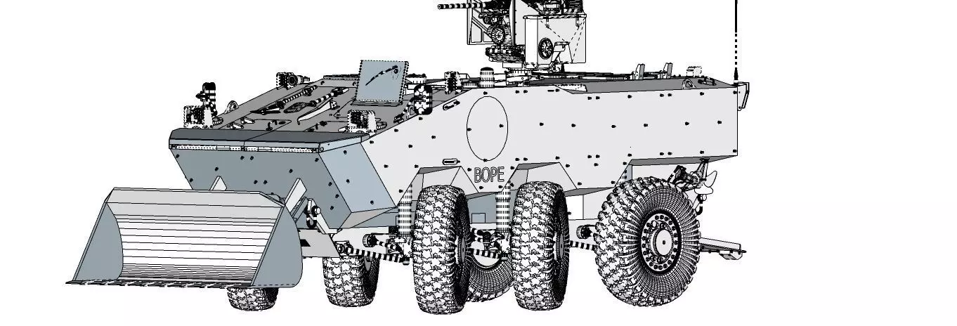 VBTP IVECO GUARANI BOPE Low-poly 3D model_17