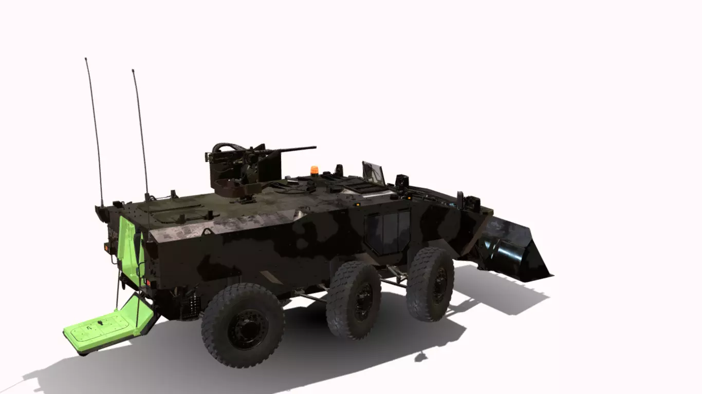 VBTP IVECO GUARANI BOPE Low-poly 3D model_4