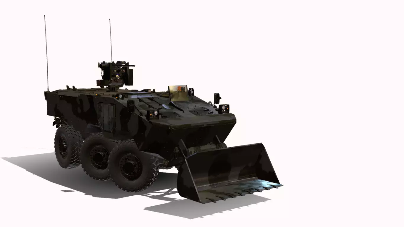 VBTP IVECO GUARANI BOPE Low-poly 3D model_3