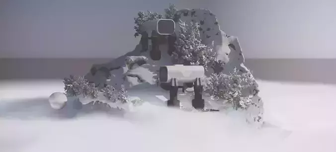 THE SNOW MOUNTAIN HABITAT ALPHA 2024 3D model 3