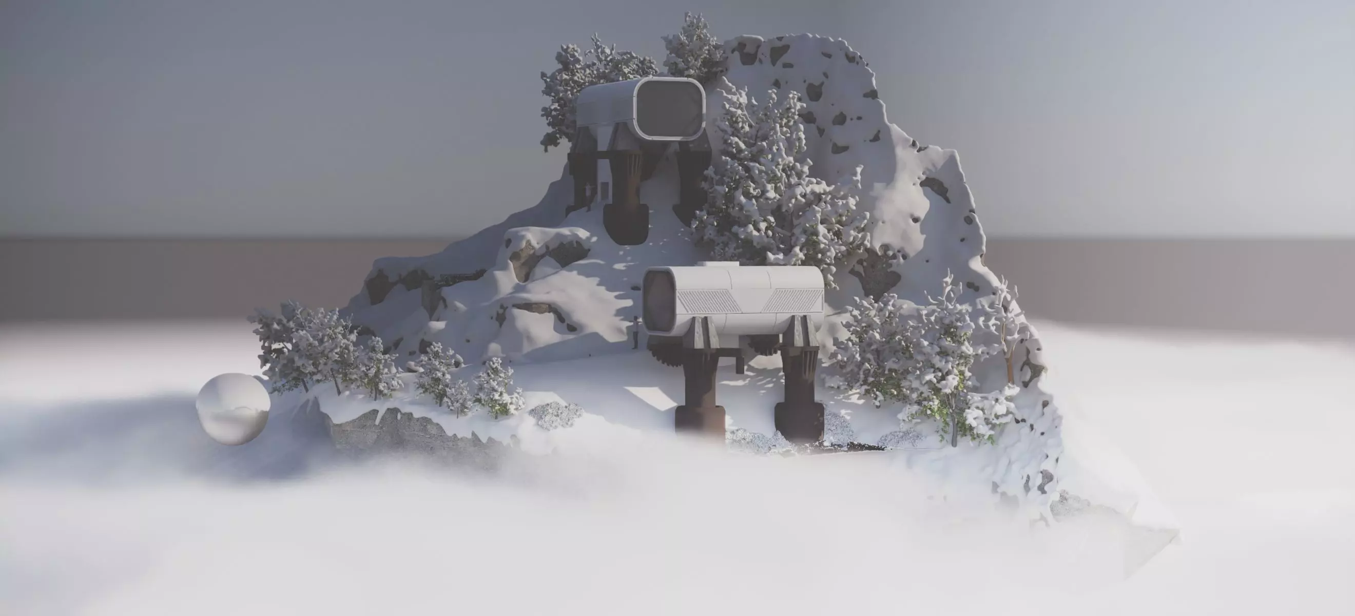 THE SNOW MOUNTAIN HABITAT ALPHA 2024 3D model_2