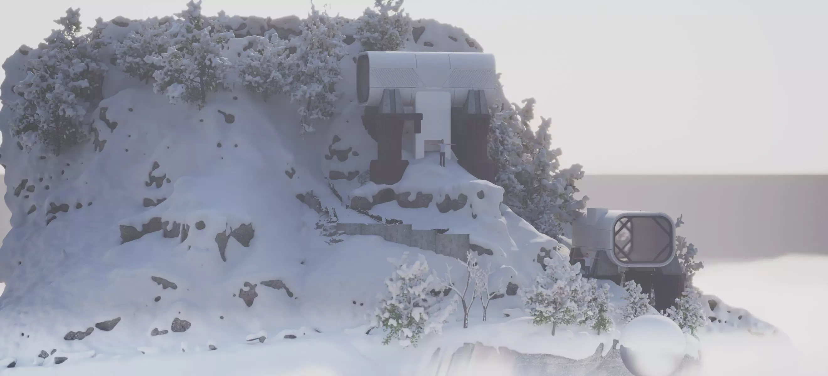 THE SNOW MOUNTAIN HABITAT ALPHA 2024 3D model_4