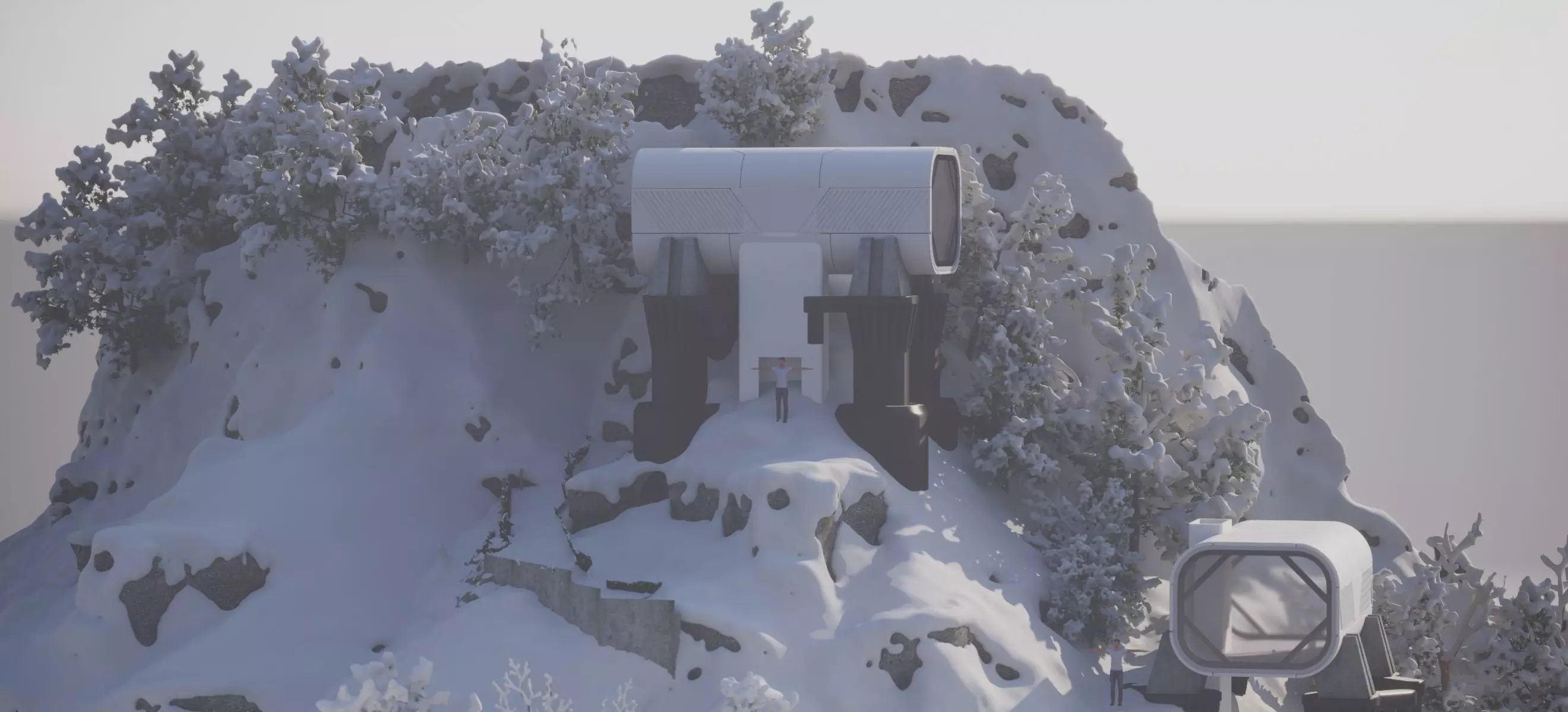 THE SNOW MOUNTAIN HABITAT ALPHA 2024 3D model_7