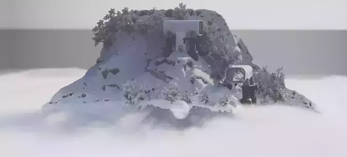 THE SNOW MOUNTAIN HABITAT ALPHA 2024 3D model 2