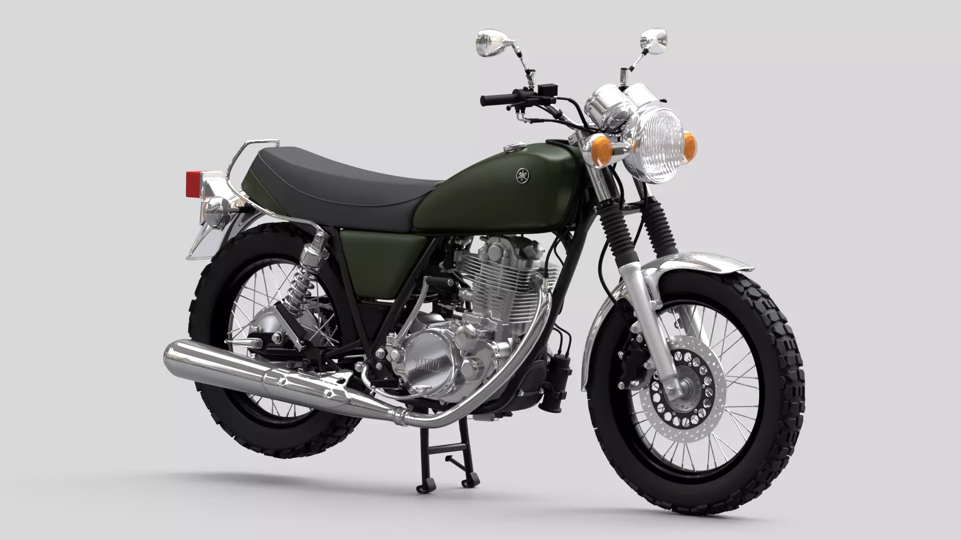 2010 - Yamaha SR 400 EFI 3D model