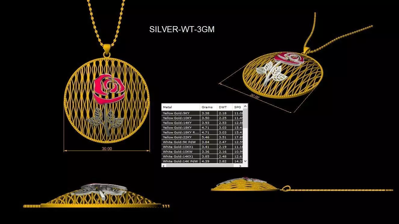 Turkey Light Jewelry Set  Elegant 3D Design Collection 3D print model_0