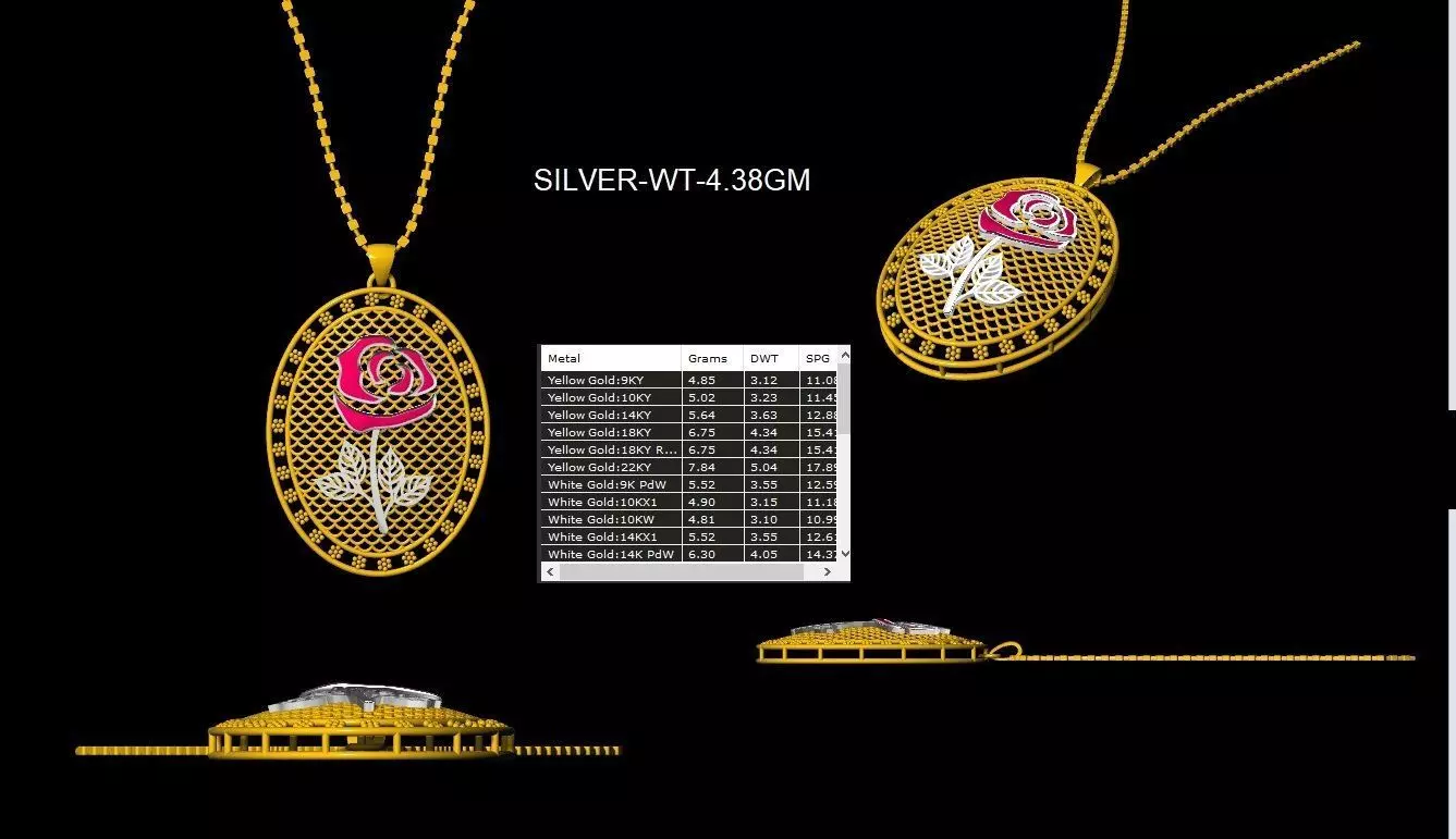 Turkey Light Jewelry Set  Elegant 3D Design Collection 3D print model_2