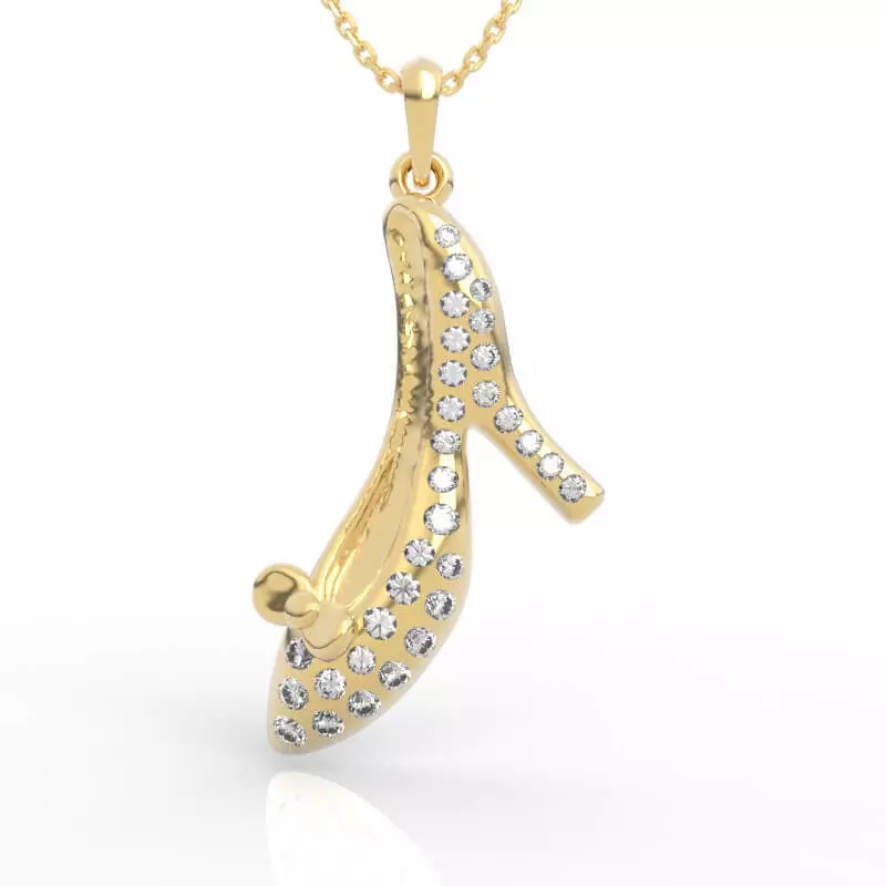 Magical Cinderella Glass Slipper Pendant 3D print model
