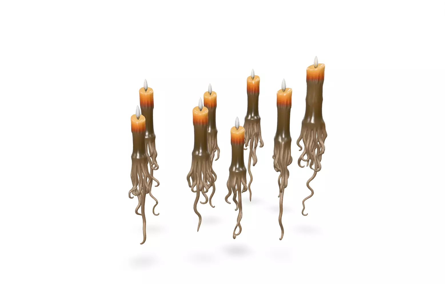 Halloween 3D Props Pack HIGH And Low Poly Low-poly 3D model_12