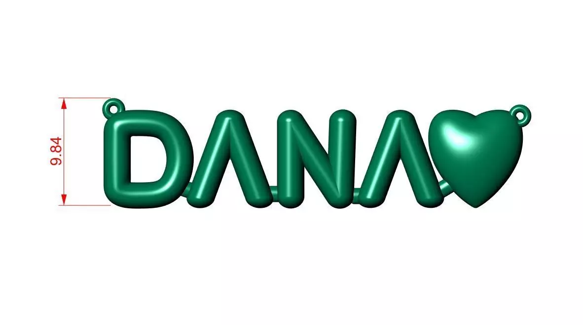 COSTUM NAME PENDANT 3D print model_7