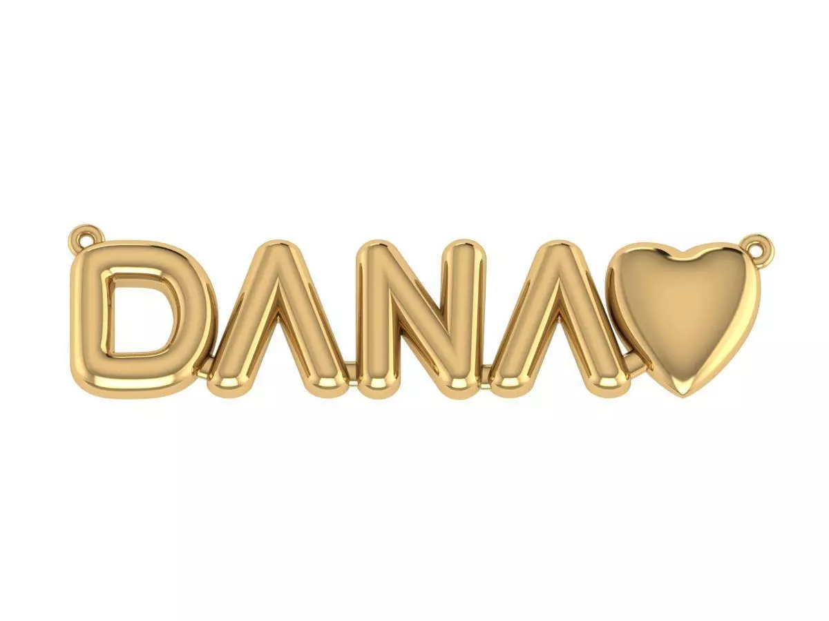 COSTUM NAME PENDANT 3D print model_0