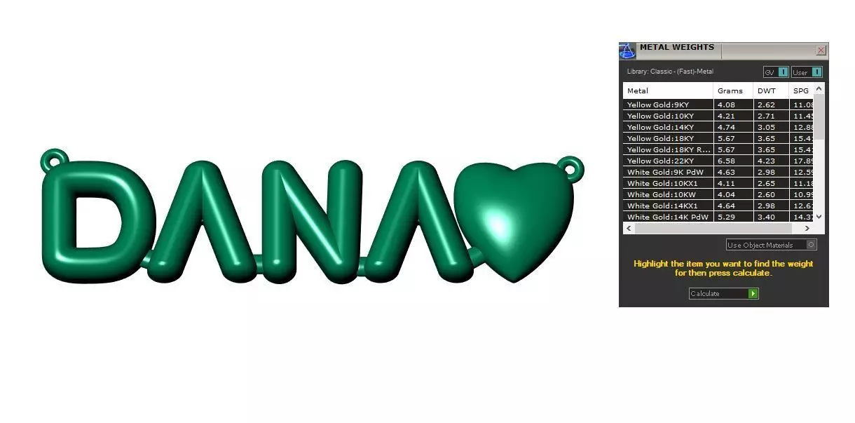 COSTUM NAME PENDANT 3D print model_13