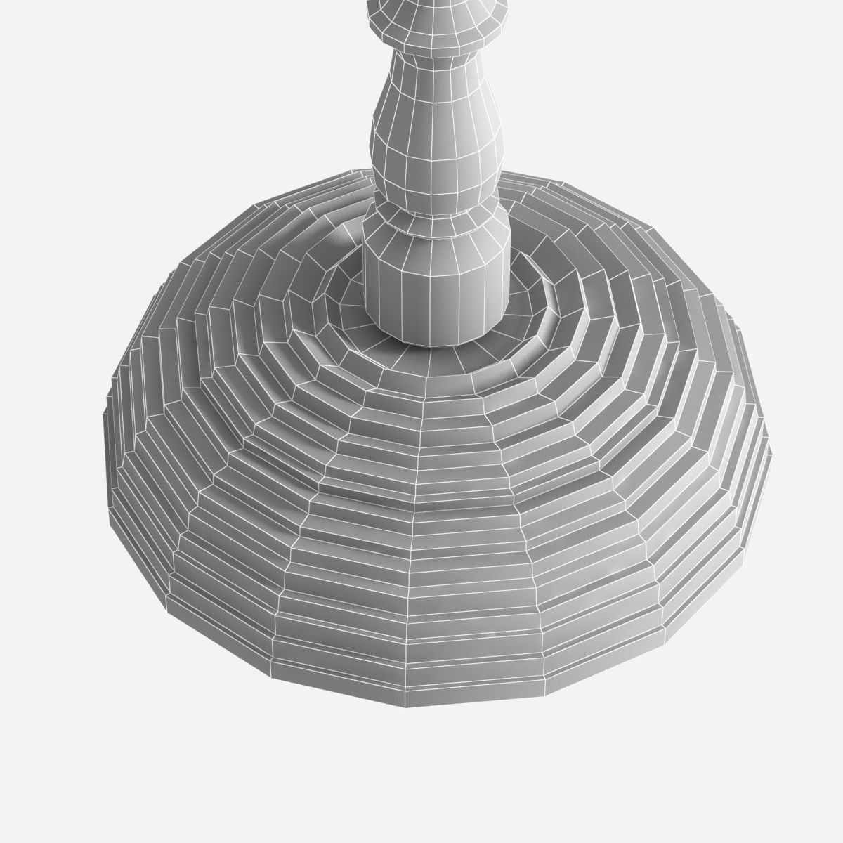 Besselink and Jones Beehive candlestick lamp 3D model_8