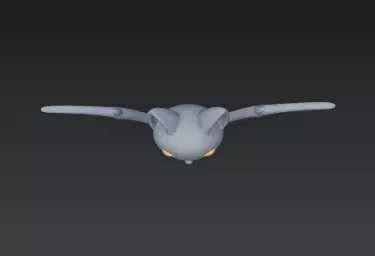 Realistic 3D Model of Gray Bat Happy Halloween 3D print model_16